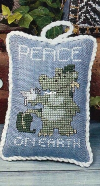 Peace On Earth Dragon by Dragon Dreams from Just Cross Stitch Christmas Ornaments 2002 XSD + PCS