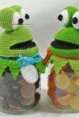 Anja Toonen - Jar Topper Frog - Dutch- Free