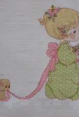 girl & puppy