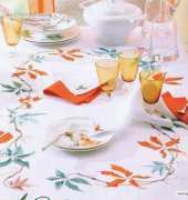 Tablecloth with Leaves from Susanna Needlework 2010.01