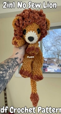 Zero Gravity Crochet - Katie Zavitz - 2in1 No Sew Lion & Tiger Snuggler