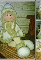 my doll martha gold and white pattern by rimajas
