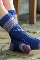 Traverse Socks by Rachel Brockman