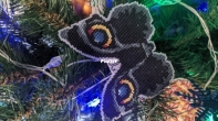 Christmas toys. Butterfly "Cats eye"