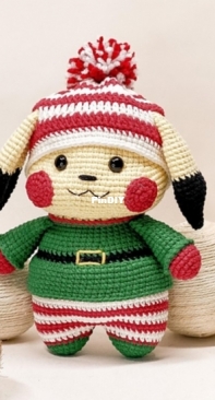 Craft by Anh / A Tiny Corner Us - Anh Van Nguyen - Pikachu in elf pajamas