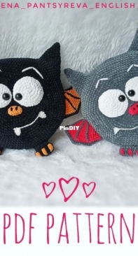 Ami igrushki - Elena Pantsyreva - Bat Cushion