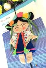 Funny Amandita - Marca Página Frida / Frida Bookmark Felt Pattern - Portuguese - Free
