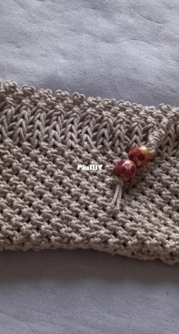 Cosmetic bag macrame