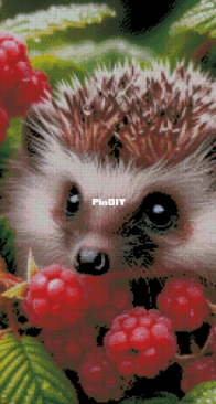 Camelia design- Hedgehog in raspberries