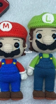 Pink Unicorn Crochet - Juliana Scarpa - Bros brothers - Mario and Luigi - Translated