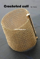 Yoola - Yael Falk - Wire Crochet Cuff Bracelet