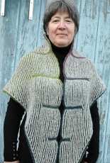 Cliffs of Dover Brioche Shawl by Elaine Phillips - free