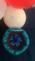 Fair Isle Mosaic Straight Needles Beanie by Knitting Nani Thelma