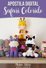 Menina Arteira - Safari Colorido- Colorful Safari - Eliane Seganfredo - Portuguese