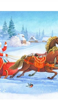 HAEALG 20170191 Santa Hurries On Holiday by Alexandra Gavrilova