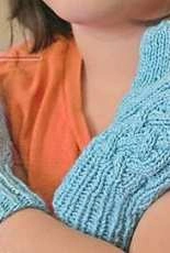Stash Bustin Cabled Mittens by Andre Sue Knits-Free