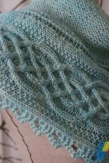 Fiddle Knits-Birthstone Shawl Collection-Aquamarine Shawl by Erica Jackofsky