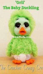 The Crochet Crazy Crew - Tracey Denise - Orli the Baby Duckling
