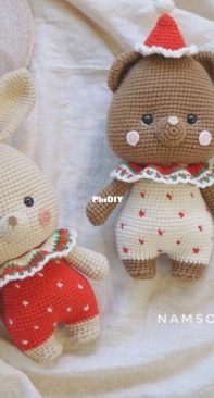 Amigurumi by Orange - Orange Amigurumi - Namsom Pan - Bunny and Bear