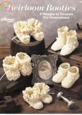 The Crochet Catalog  - 88T3  Heirloom Booties by Carol Smith 1988