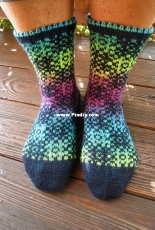 Papaver Socks by Dela Hausmann-English,German-Free