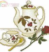 Cross My Heart CMH CSB-154 A Spot of Tea - Raspberry Teapot xsd