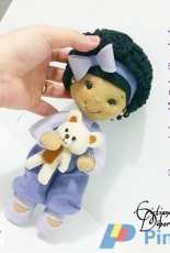 Cristiane Débora - Bonequinha Virtude: Bondade / Virtue Doll: Kindness /Goodness  Felt Pattern - Portuguese - Free 6 of 9