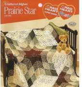 Coats and Clark Red Heart LW1295  Crocheted Afghan - Prairie Star