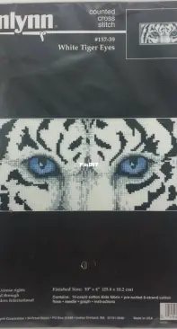 Janlynn 157-39 White Tiger Eyes XSD
