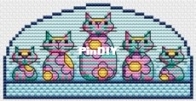 Cats In A Row by Durene Jones - Free