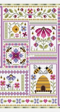 Flowers and Bees SAL by Durene Jones