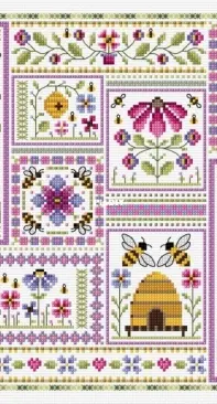 Flowers and Bees SAL by Durene Jones