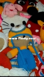Crochet caps and dolls