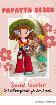 Tas Boyamagurumi Simal - Simal Gurler - Daisy Doll - Papatya Bebek - Turkish