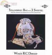 Wendy KC Designs - Strawberry Bag With 3 Sweeties