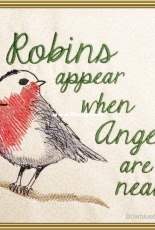 Robins appear when angels are near - BowBlueBell free