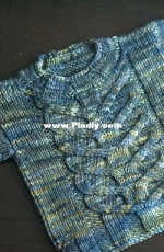 Stacked stag-horn baby sweater (worsted weight) by Stacey Cilia - Free