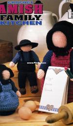 Annies Attic - Ann Paine - 87P82 - Amish Family Kitchen