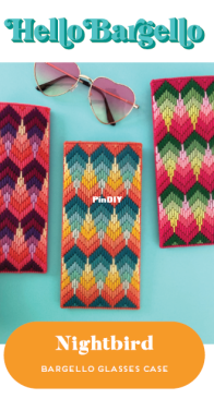 Hello Bargello - Nightbird Glasses Case Pattern