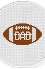 Daily Cross Stitch - Football Dad