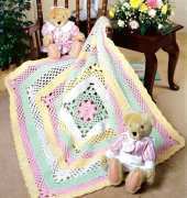 Leisure Arts - 800237 - Flowers and Lace Baby Afghan