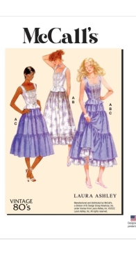 Butterick 1980s B8306 by Laura Ashley