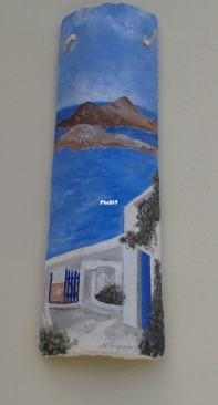 Painting on tile