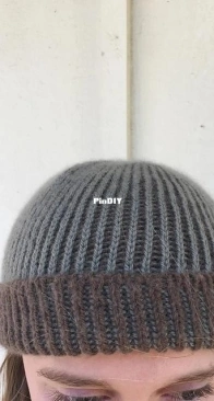 Lily Reversible Brioche Hat by Alison Arntz  - Free