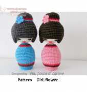 Daniela Duma- Fia, fiocco di cotone -  Girl Flower - English