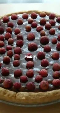 Pie with wild strawberries