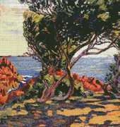 Artecy Cross Stitch - Agay at Cape Long by Armand Guillaumin