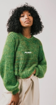 Brioche Bubble Crew Pattern By Lindsay Degen