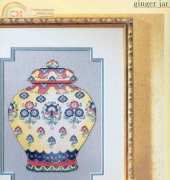 Indian Ginger Jar by Maria Diaz from Cross Stitch Gold 16