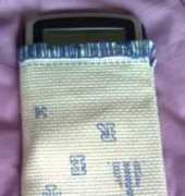 Blackwork Calculator Bag